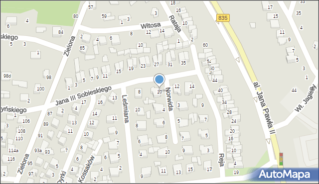 Biłgoraj, Króla Jana III Sobieskiego, 10, mapa Biłgoraj