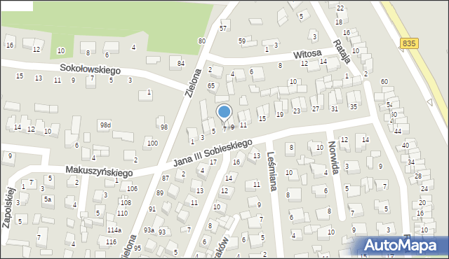 Biłgoraj, Króla Jana III Sobieskiego, 7, mapa Biłgoraj