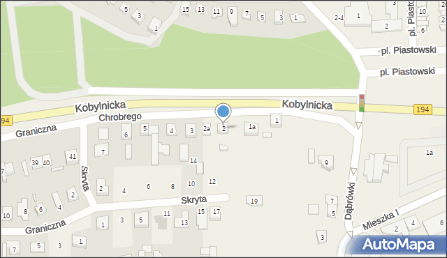 Biskupice, Króla Bolesława Chrobrego, 2, mapa Biskupice