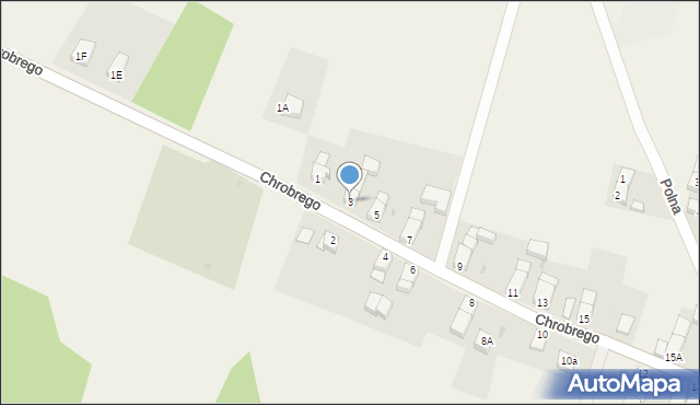 Biskupice Oławskie, Króla Bolesława Chrobrego, 3, mapa Biskupice Oławskie