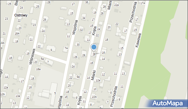 Blachownia, Kręta, 18, mapa Blachownia