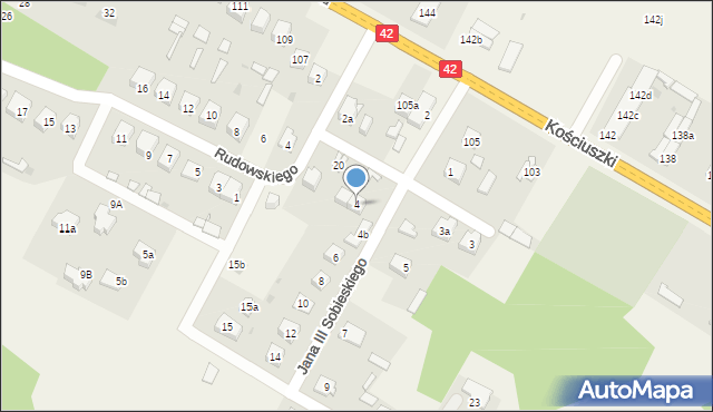 Bliżyn, Króla Jana III Sobieskiego, 4, mapa Bliżyn