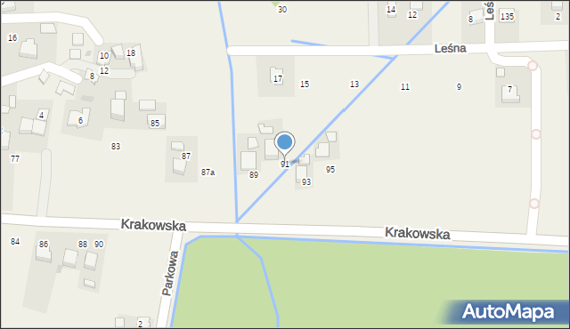 Bobrek, Krakowska, 91, mapa Bobrek