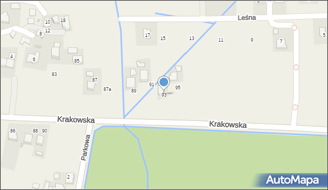 Bobrek, Krakowska, 93, mapa Bobrek