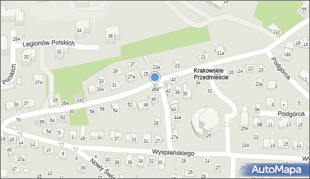 Bochnia, Krakowskie Przedmieście, 46a, mapa Bochni