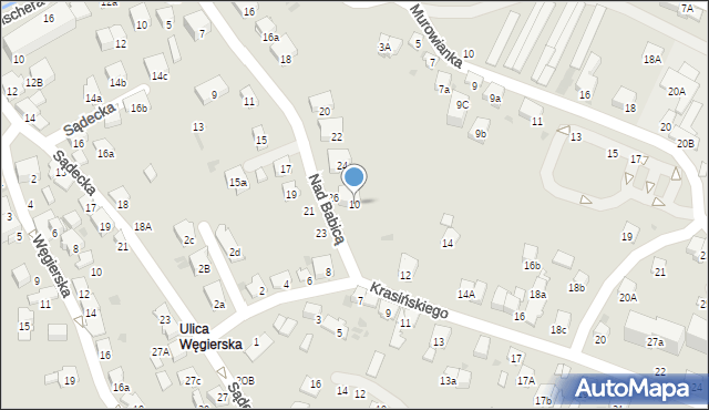 Bochnia, Krasińskiego Zygmunta, 10, mapa Bochni