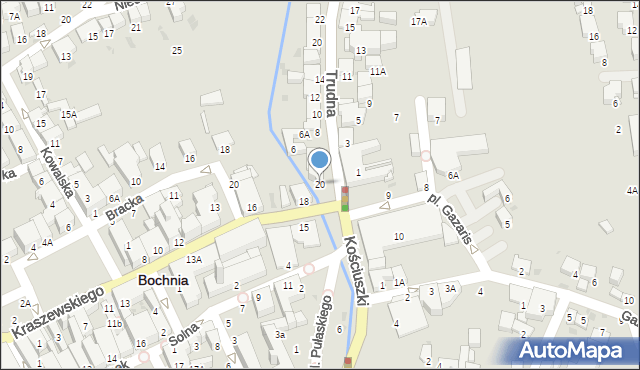 Bochnia, Kraszewskiego Józefa Ignacego, 20, mapa Bochni
