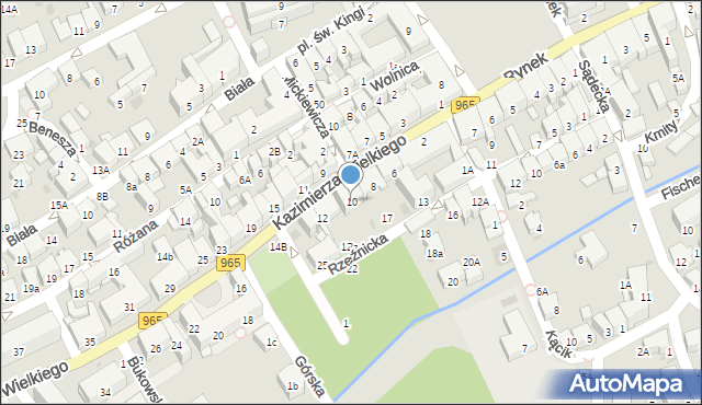 Bochnia, Króla Kazimierza Wielkiego, 10, mapa Bochni