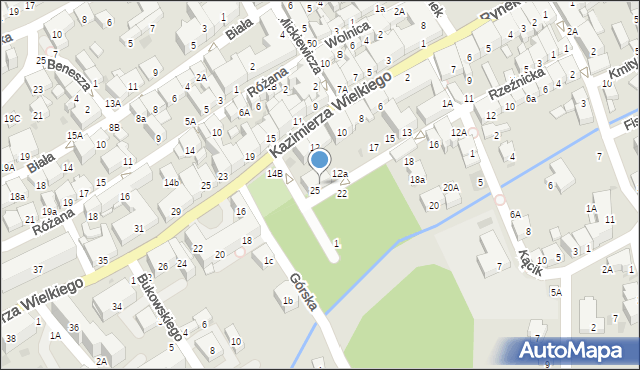 Bochnia, Króla Kazimierza Wielkiego, 14a, mapa Bochni