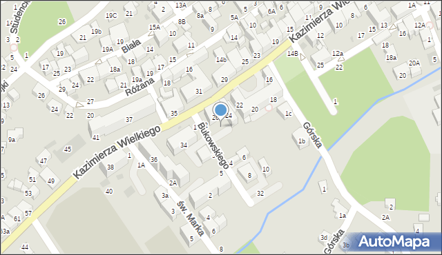 Bochnia, Króla Kazimierza Wielkiego, 28, mapa Bochni