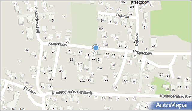 Bochnia, Krzęczków, 3, mapa Bochni