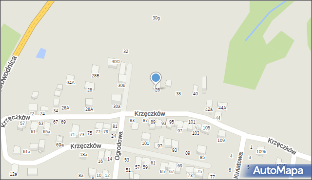 Bochnia, Krzęczków, 36, mapa Bochni