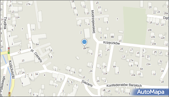 Bochnia, Krzęczków, 4A, mapa Bochni