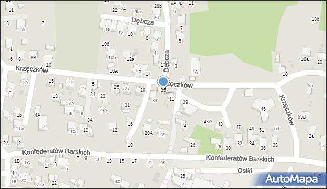 Bochnia, Krzęczków, 9, mapa Bochni