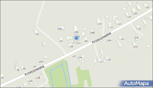 Bochnia, Krzeczowska, 108B, mapa Bochni