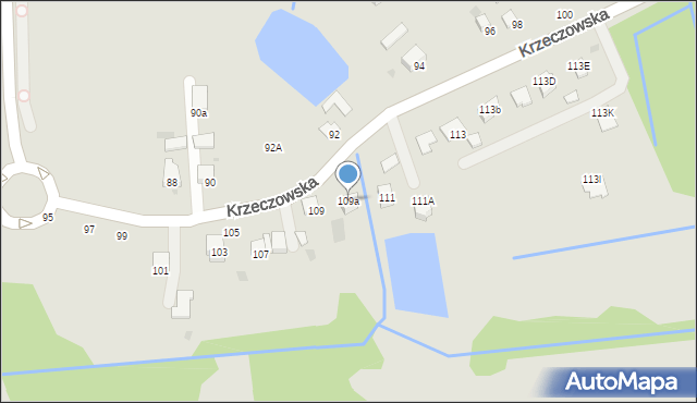 Bochnia, Krzeczowska, 109a, mapa Bochni