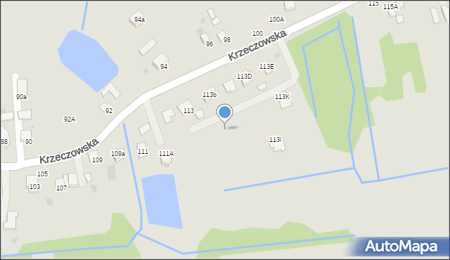 Bochnia, Krzeczowska, 113j, mapa Bochni