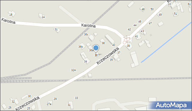 Bochnia, Krzeczowska, 36, mapa Bochni