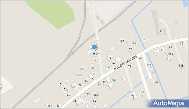 Bochnia, Krzeczowska, 66a, mapa Bochni