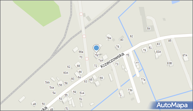 Bochnia, Krzeczowska, 74, mapa Bochni