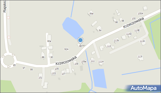 Bochnia, Krzeczowska, 92, mapa Bochni