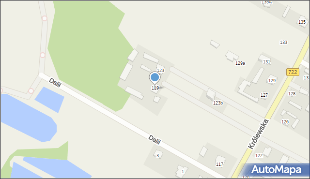 Bogatki, Królewska, 121, mapa Bogatki