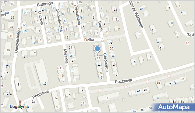 Bogatynia, Króla Bolesława Chrobrego, 15, mapa Bogatynia