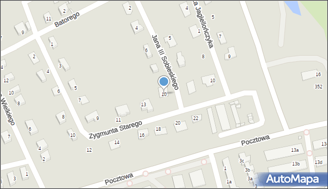 Bogatynia, Króla Jana III Sobieskiego, 10, mapa Bogatynia