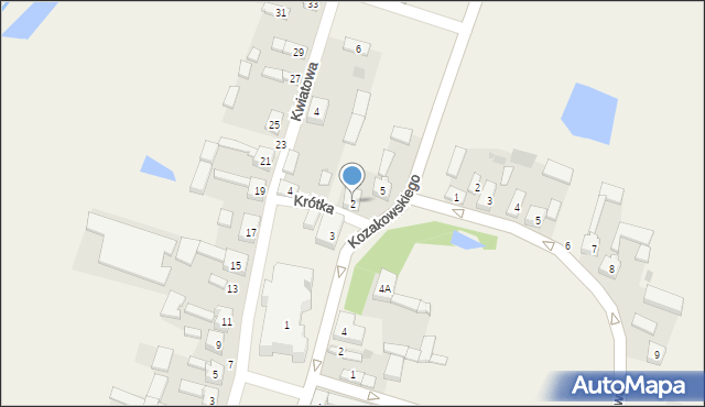 Bogdanów, Krótka, 2, mapa Bogdanów