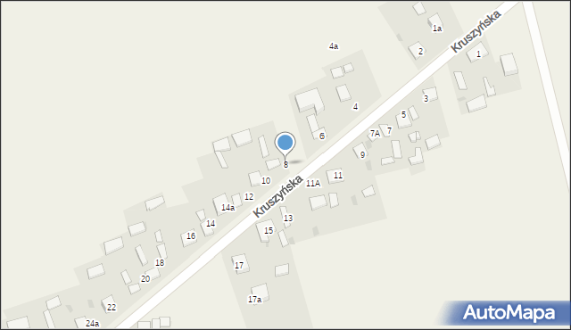 Bogusławice, Kruszyńska, 8, mapa Bogusławice