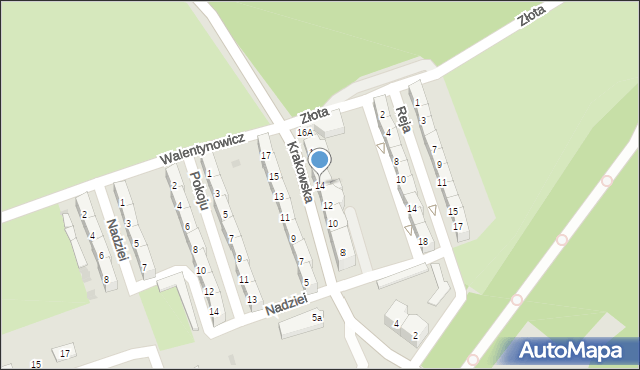 Boguszów-Gorce, Krakowska, 14, mapa Boguszów-Gorce