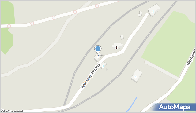 Boguszów-Gorce, Królowej Jadwigi, 2, mapa Boguszów-Gorce