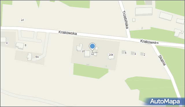 Bolęcin, Krakowska, 12, mapa Bolęcin