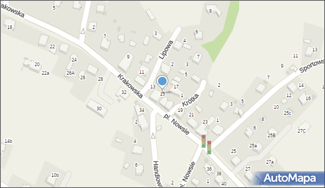 Bolęcin, Krakowska, 15, mapa Bolęcin