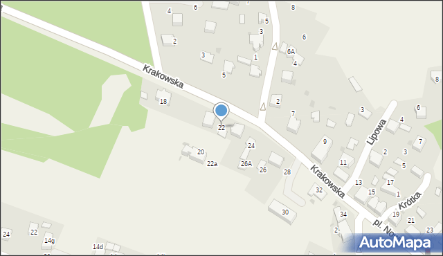 Bolęcin, Krakowska, 22, mapa Bolęcin