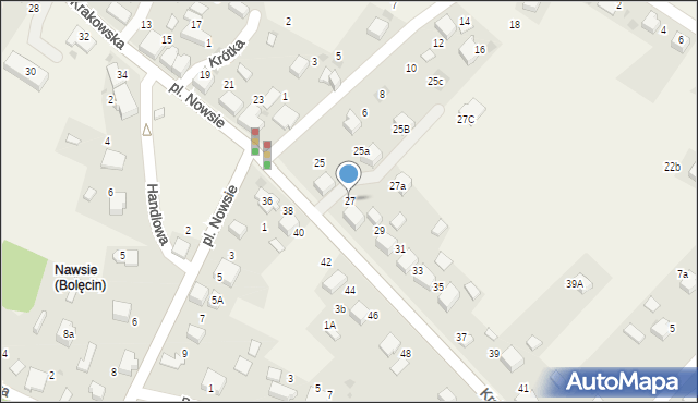 Bolęcin, Krakowska, 27, mapa Bolęcin