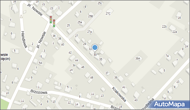 Bolęcin, Krakowska, 33, mapa Bolęcin