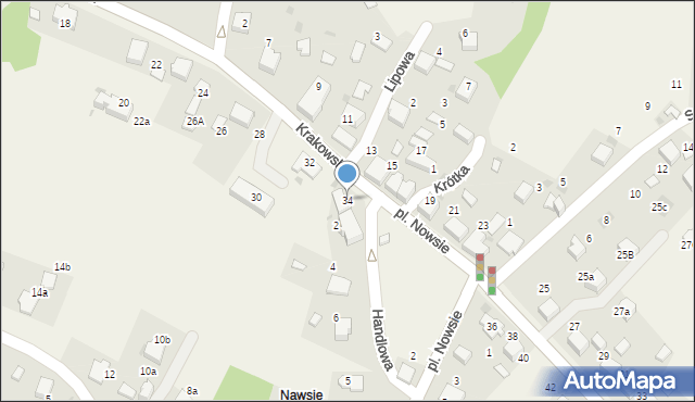 Bolęcin, Krakowska, 34, mapa Bolęcin