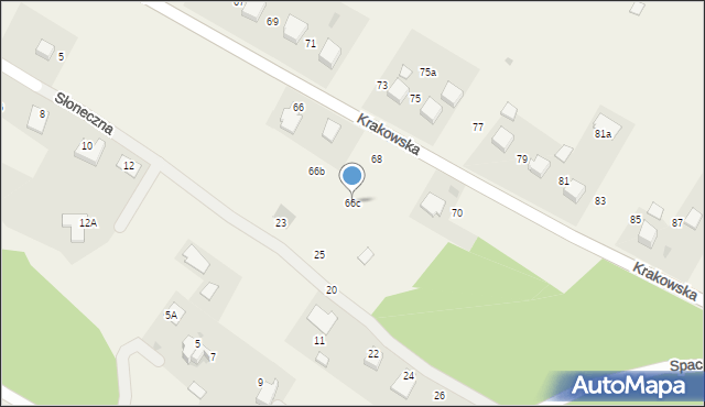 Bolęcin, Krakowska, 66c, mapa Bolęcin
