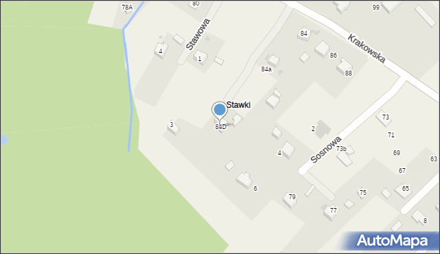 Bolęcin, Krakowska, 84D, mapa Bolęcin