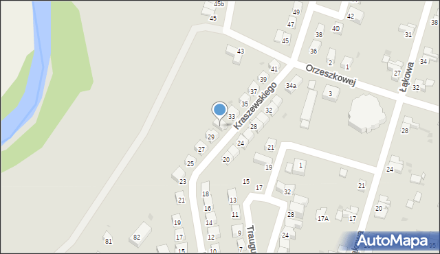 Bolesławiec, Kraszewskiego Józefa Ignacego, 31, mapa Bolesławca