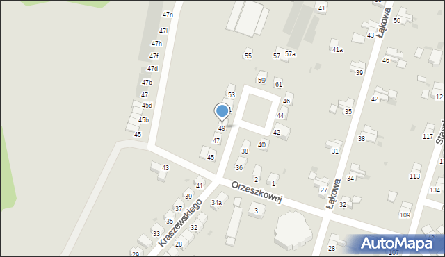 Bolesławiec, Kraszewskiego Józefa Ignacego, 49, mapa Bolesławca