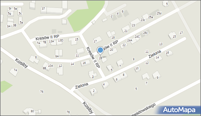 Bolesławiec, Kresów II RP, 18, mapa Bolesławca