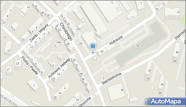 Bolesławiec, Króla Bolesława Chrobrego, 27, mapa Bolesławca