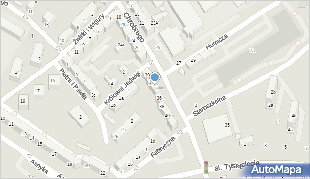 Bolesławiec, Króla Bolesława Chrobrego, 34, mapa Bolesławca