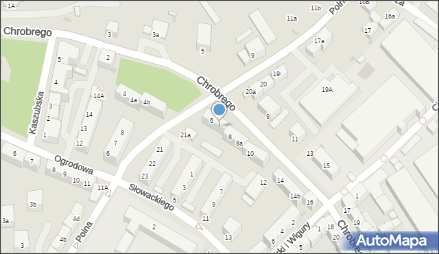 Bolesławiec, Króla Bolesława Chrobrego, 6a, mapa Bolesławca