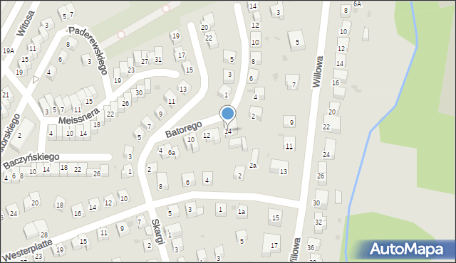 Bolesławiec, Króla Jana III Sobieskiego, 14, mapa Bolesławca