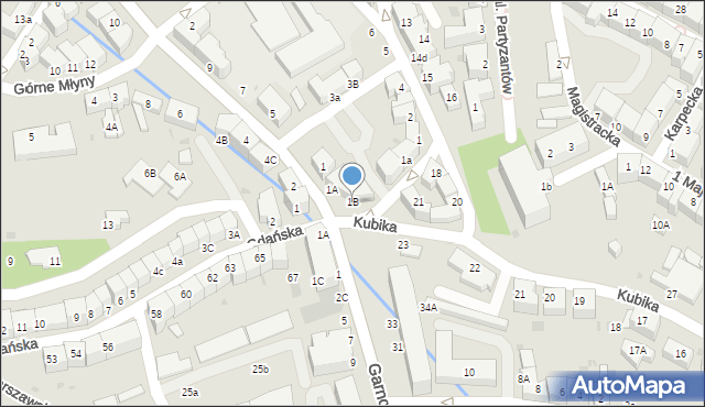 Bolesławiec, Króla Władysława Łokietka, 1B, mapa Bolesławca