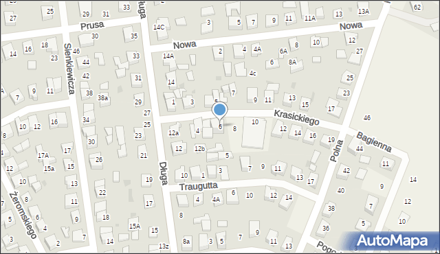 Bolszewo, Krasickiego Ignacego, bp., 6, mapa Bolszewo