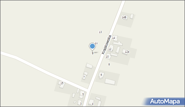 Borkowice, Kraskowska, 9, mapa Borkowice
